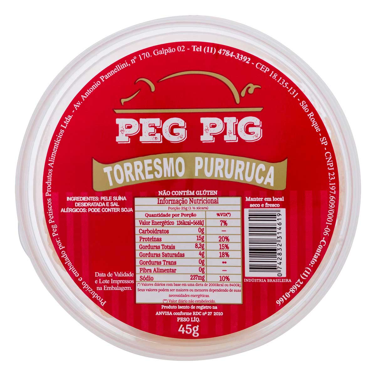 Torresmo Peg Pig Pote 45 g