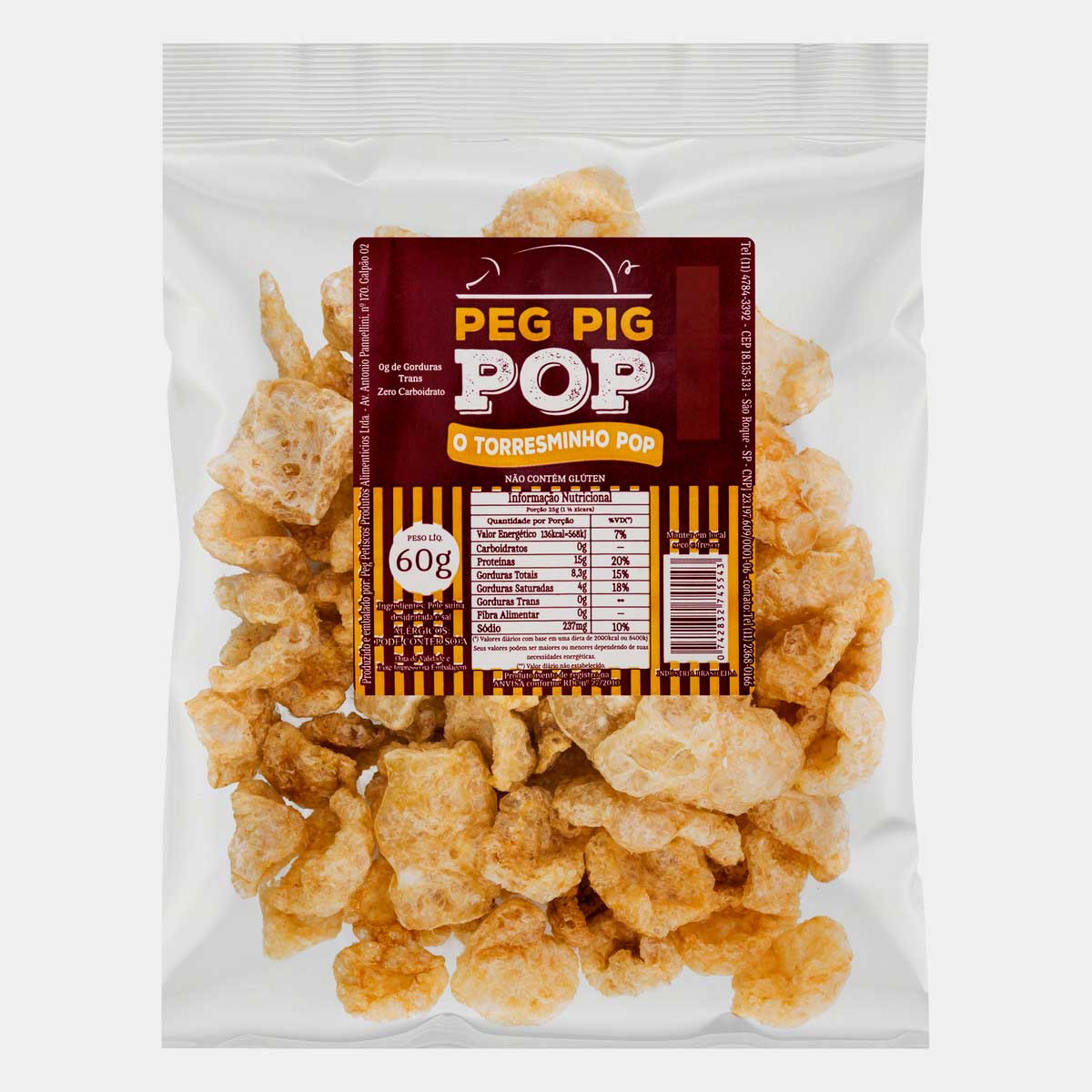 Torresmo Peg Pig Pop 60 g