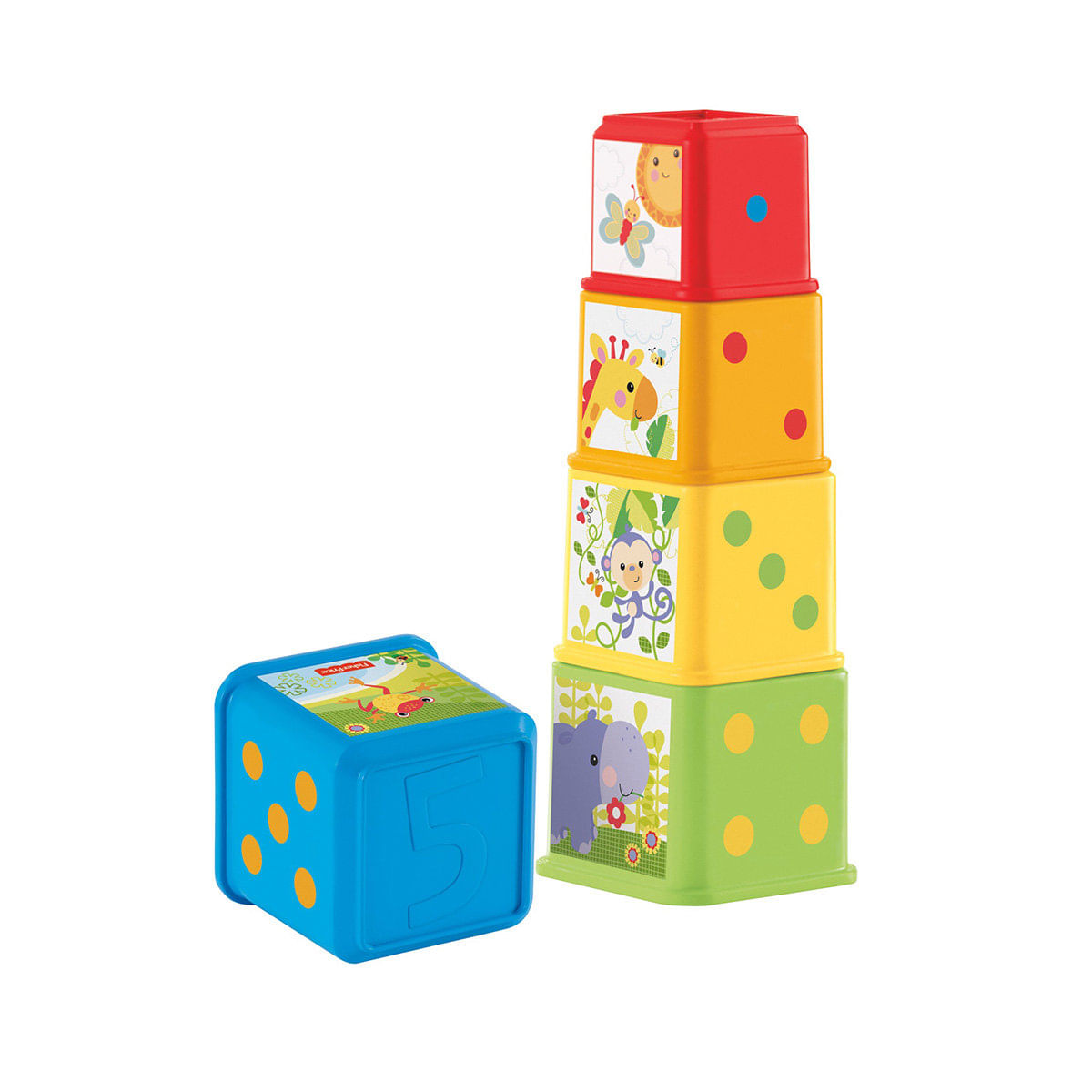 Fisher-Price Meus Primeiros Blocos de Animaizinhos 5 Peças