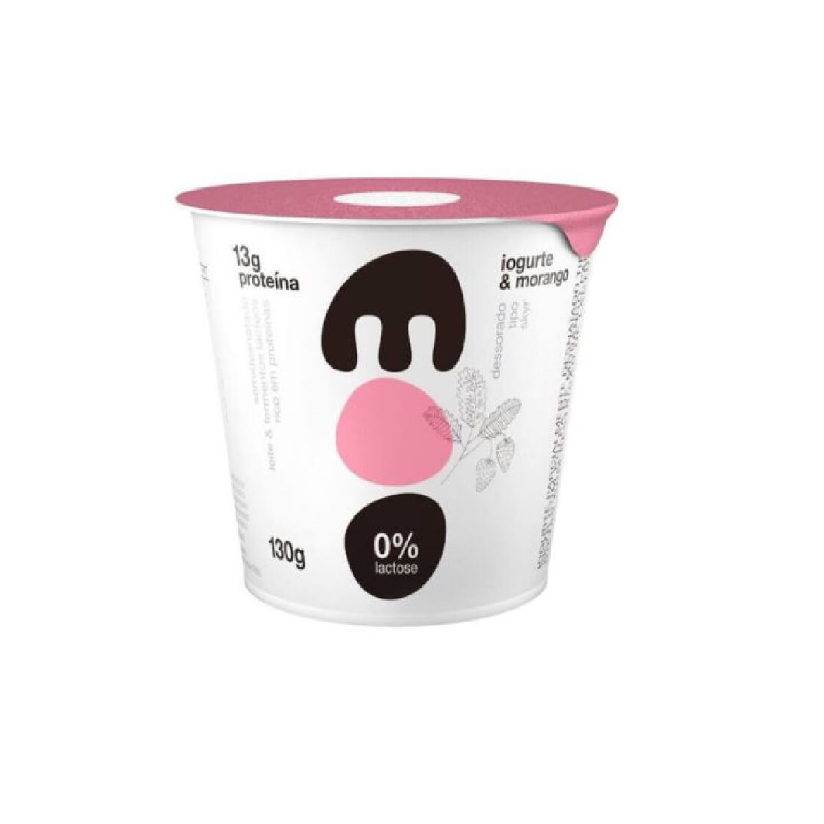 Iogurte Zero Lactose Desnatado Skyr Moo Potes Coco 130 g