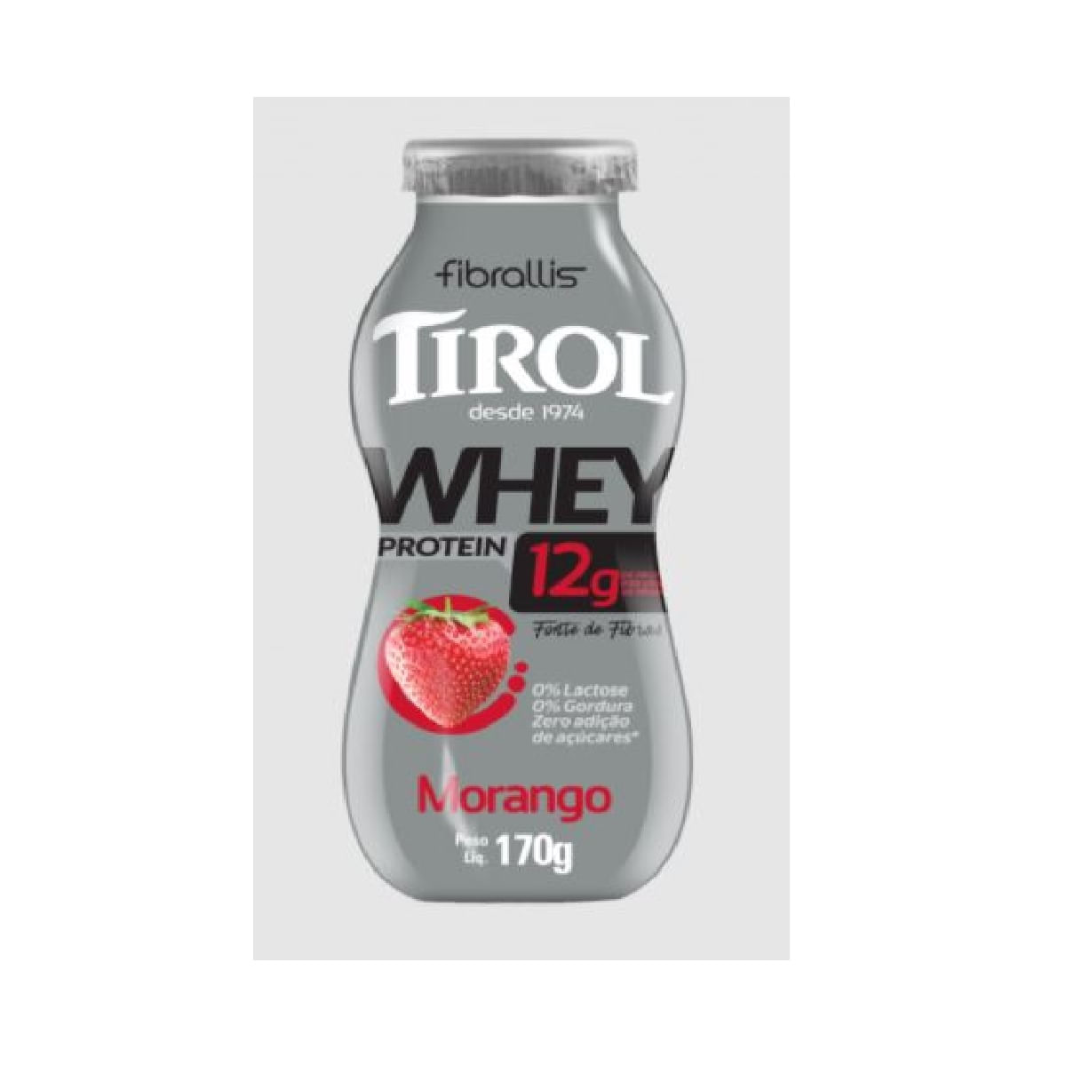 Iogurte Whey Protein Tirol Morango 170 g