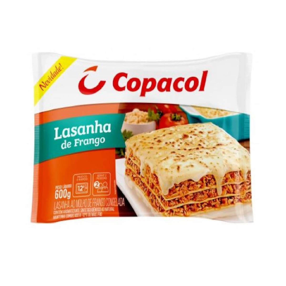 Lasanha de Frango Congelada Copacol 600 g