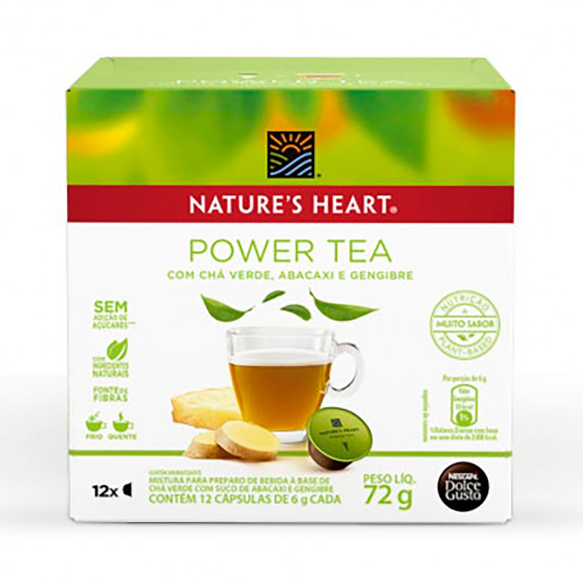 Chá Nescafé Dolce Gusto Natures Heart Power Tea 12 Cápsulas