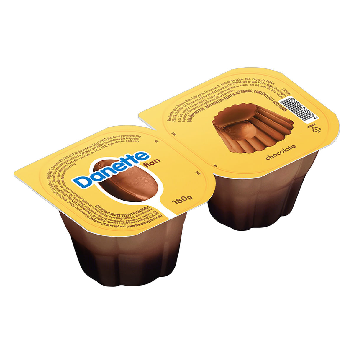 Flan de Chocolate Danette 180 g com 2 unid