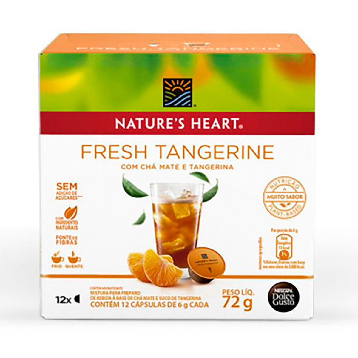 Chá Nescafé Dolce Gusto Natures Heart Fresh Tangerine 12 Cápsulas