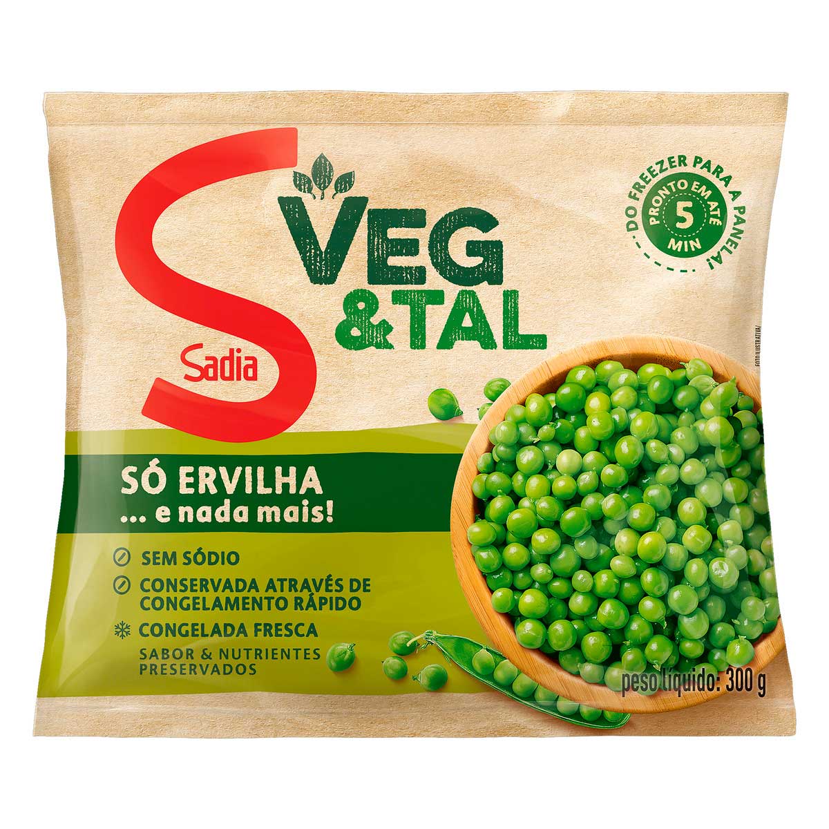 Ervilha Congelada Sadia Veg &amp; Tal Pacote 300g