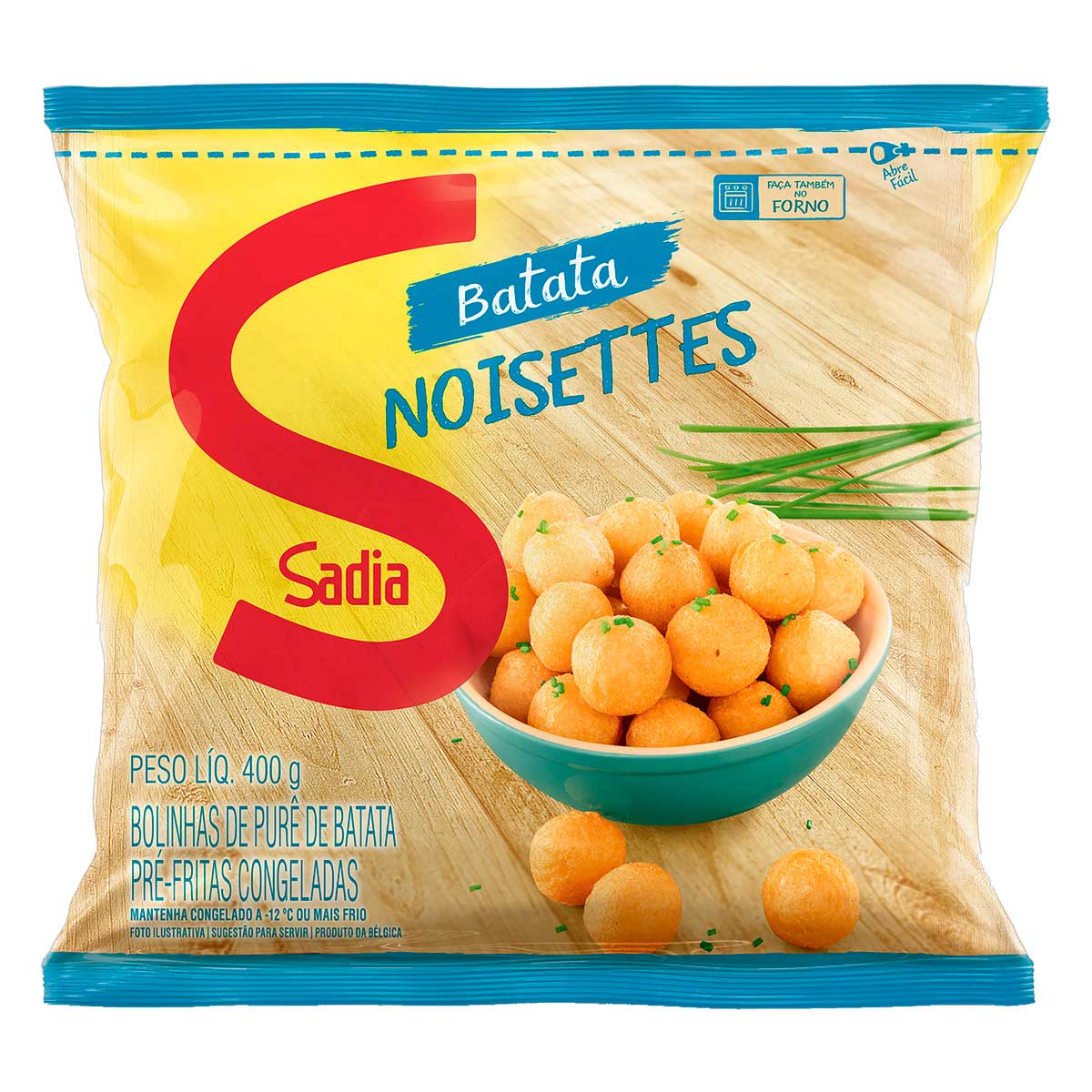 Batata Pré-Frita Noisette Congelada Sadia Pacote 400g