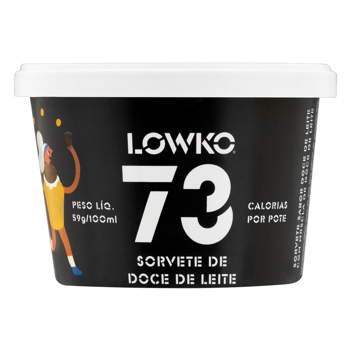 Sorvete Doce de Leite Lowko Pote 100ml