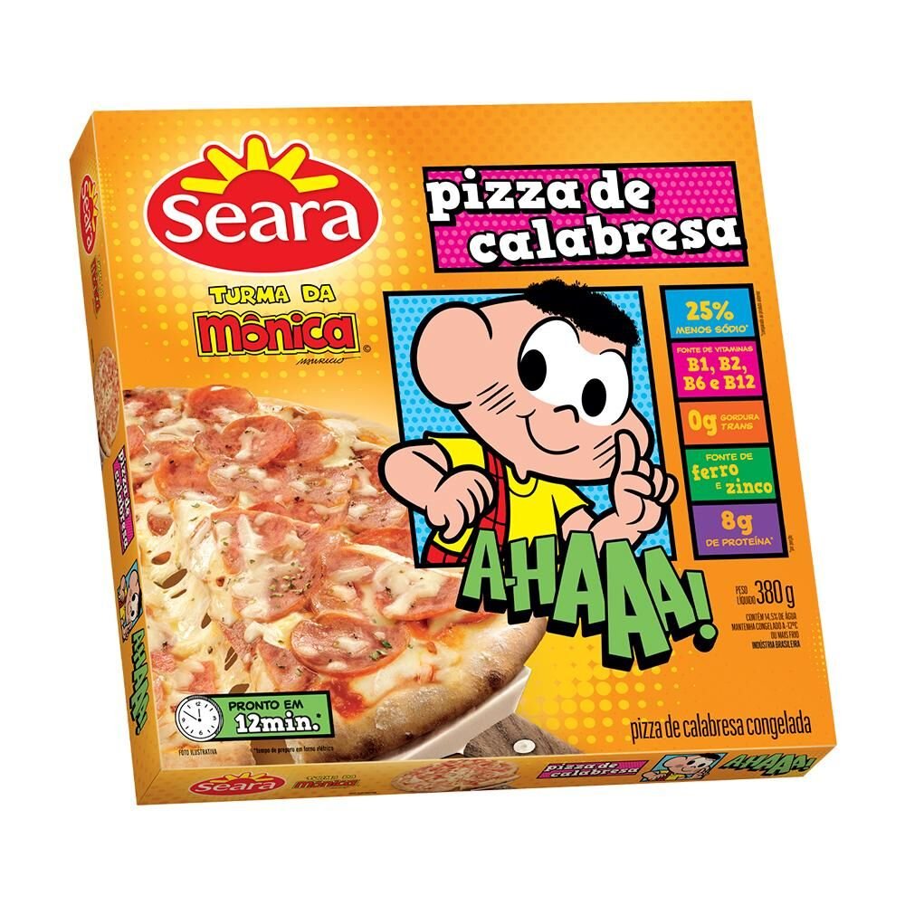 Pizza Calabresa Turma da Mônica Seara 380 g