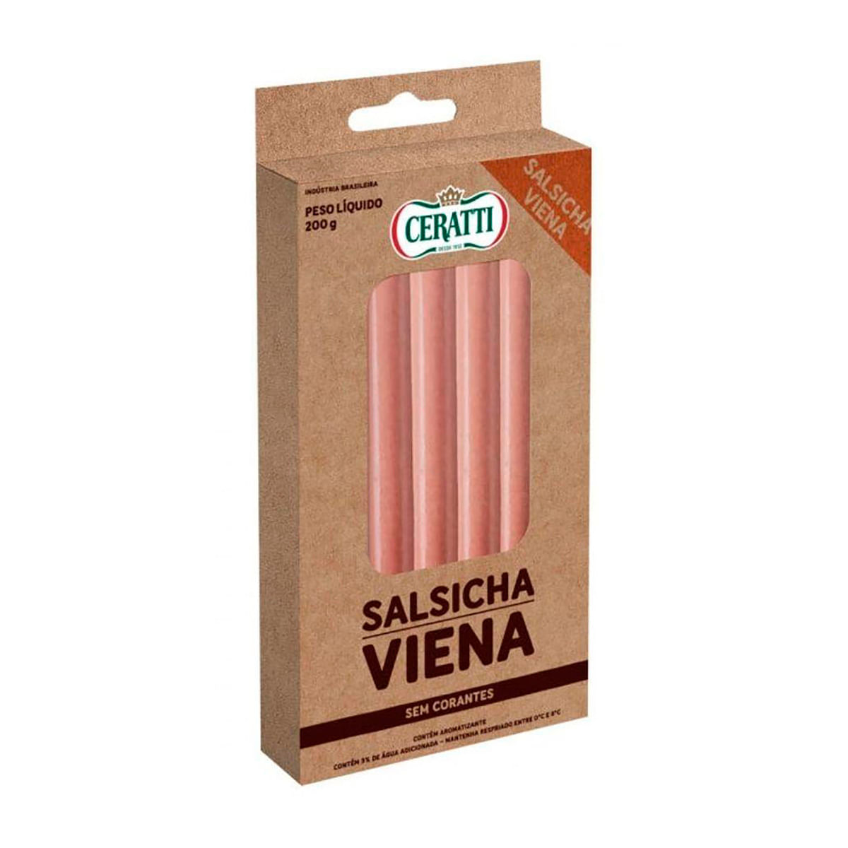 Salsicha Viena sem Corante Ceratti 200 g