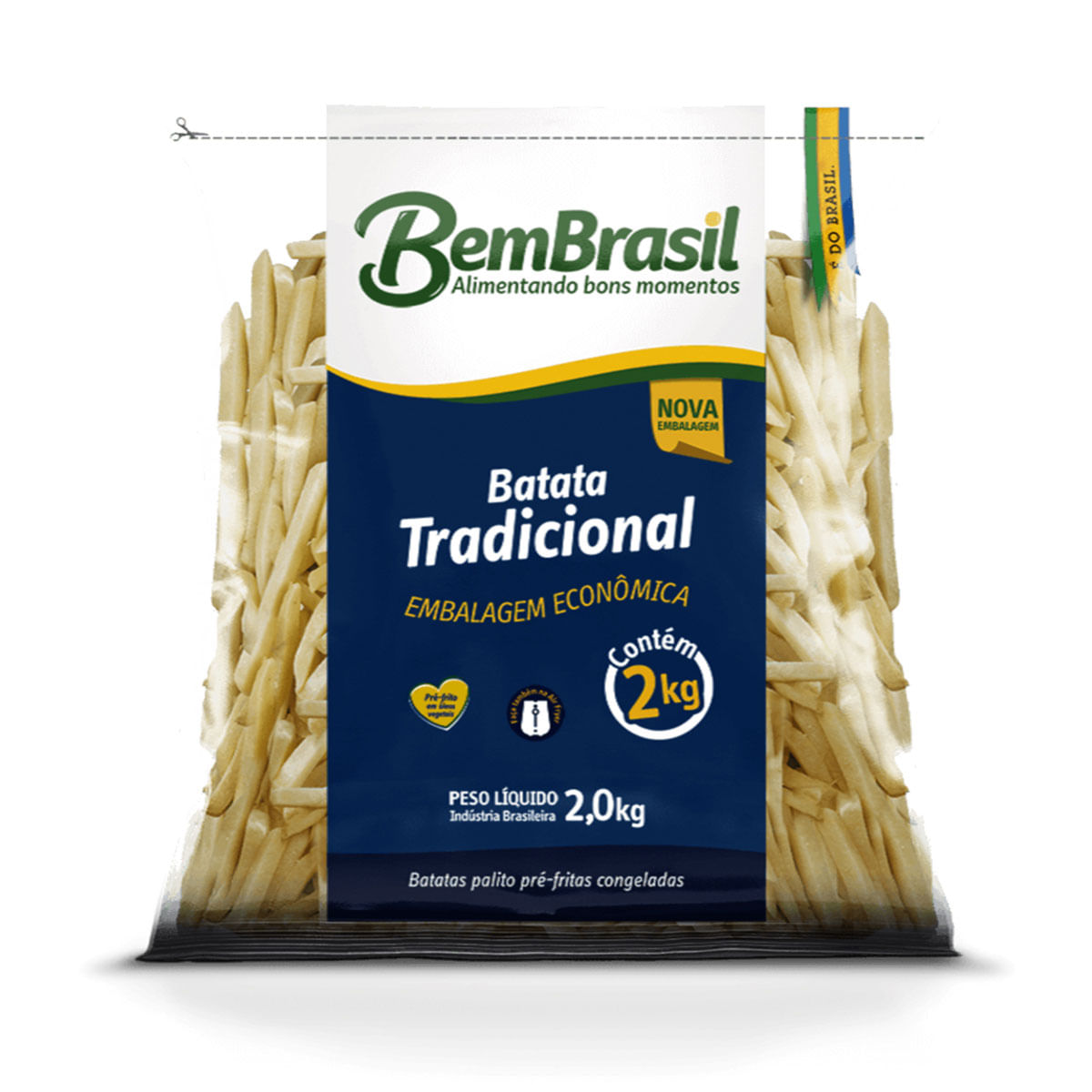 Batata Congelada Bem Brasil Mais Batata Tradicional 2 Kg