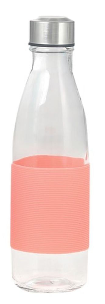 Garrafa De Vidro Com Silicone Carrefour Home 650ml