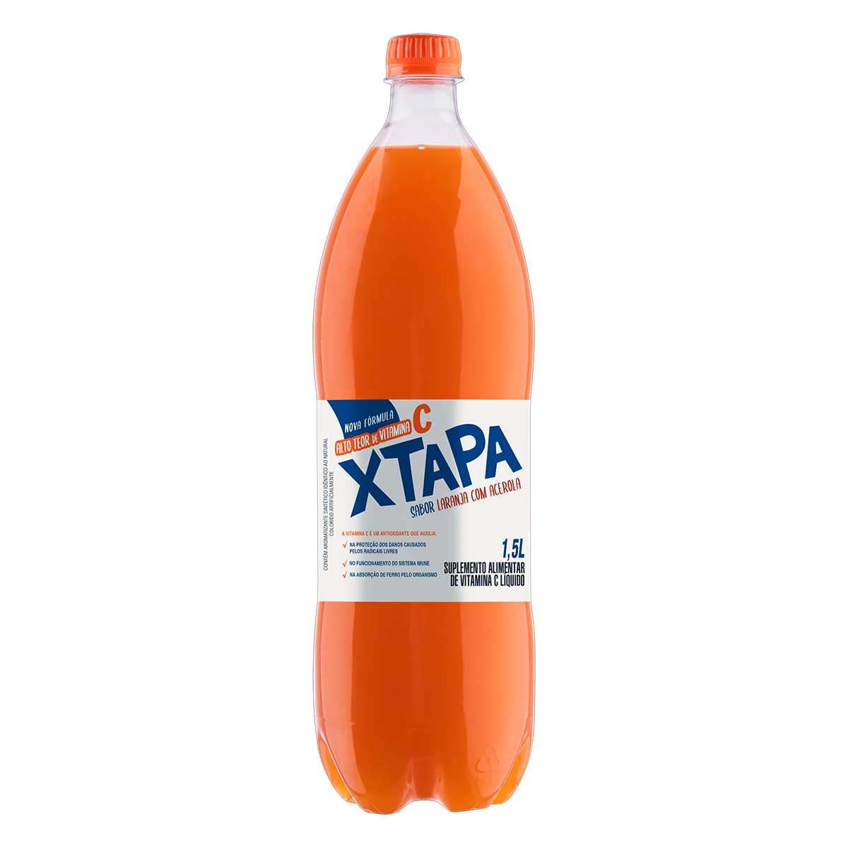 Bebida Mista Laranja com Acerola XTapa Garrafa 1,5 L