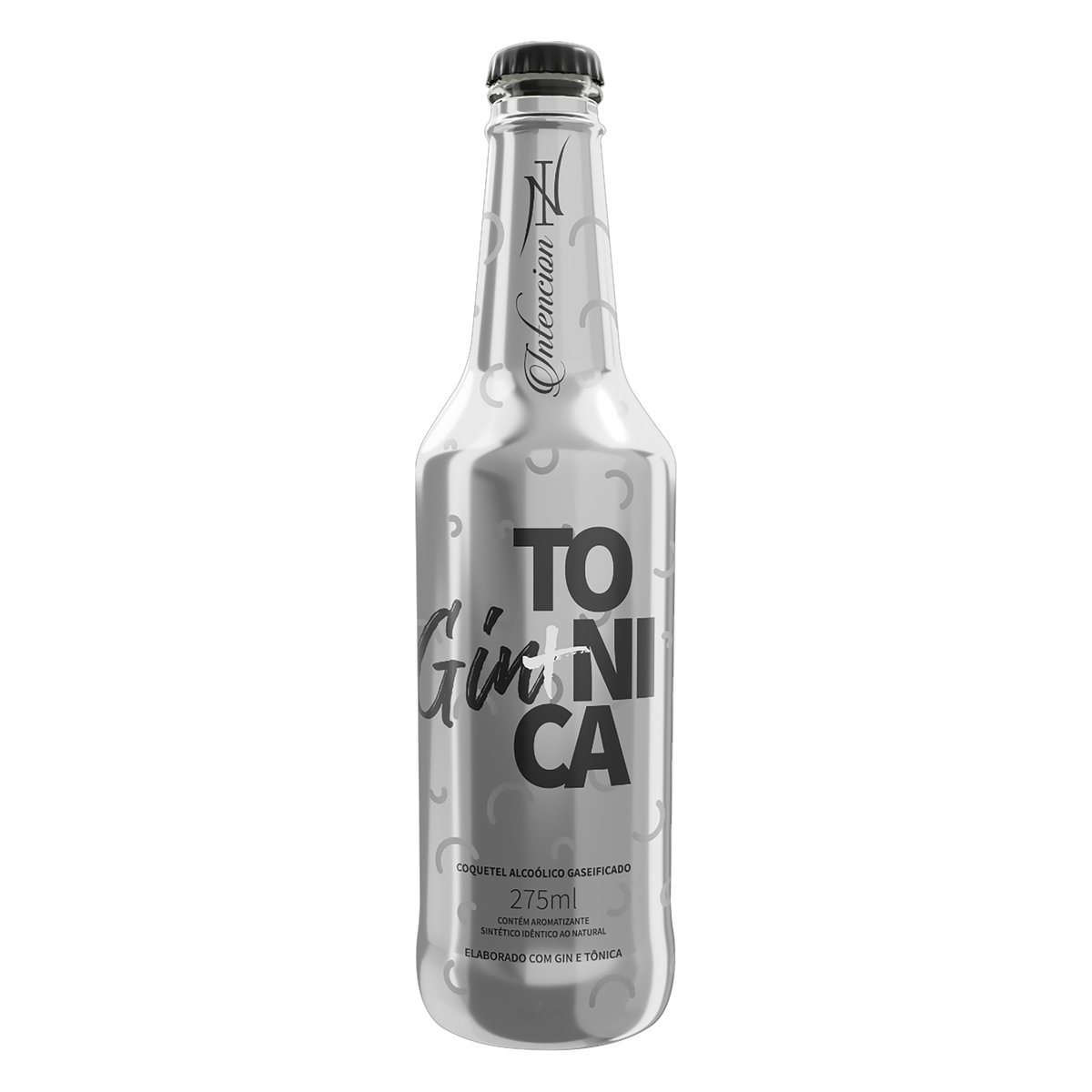 Coquetel Alcoólico Gaseificado Gin e Tônica Intencion Garrafa 275 ml