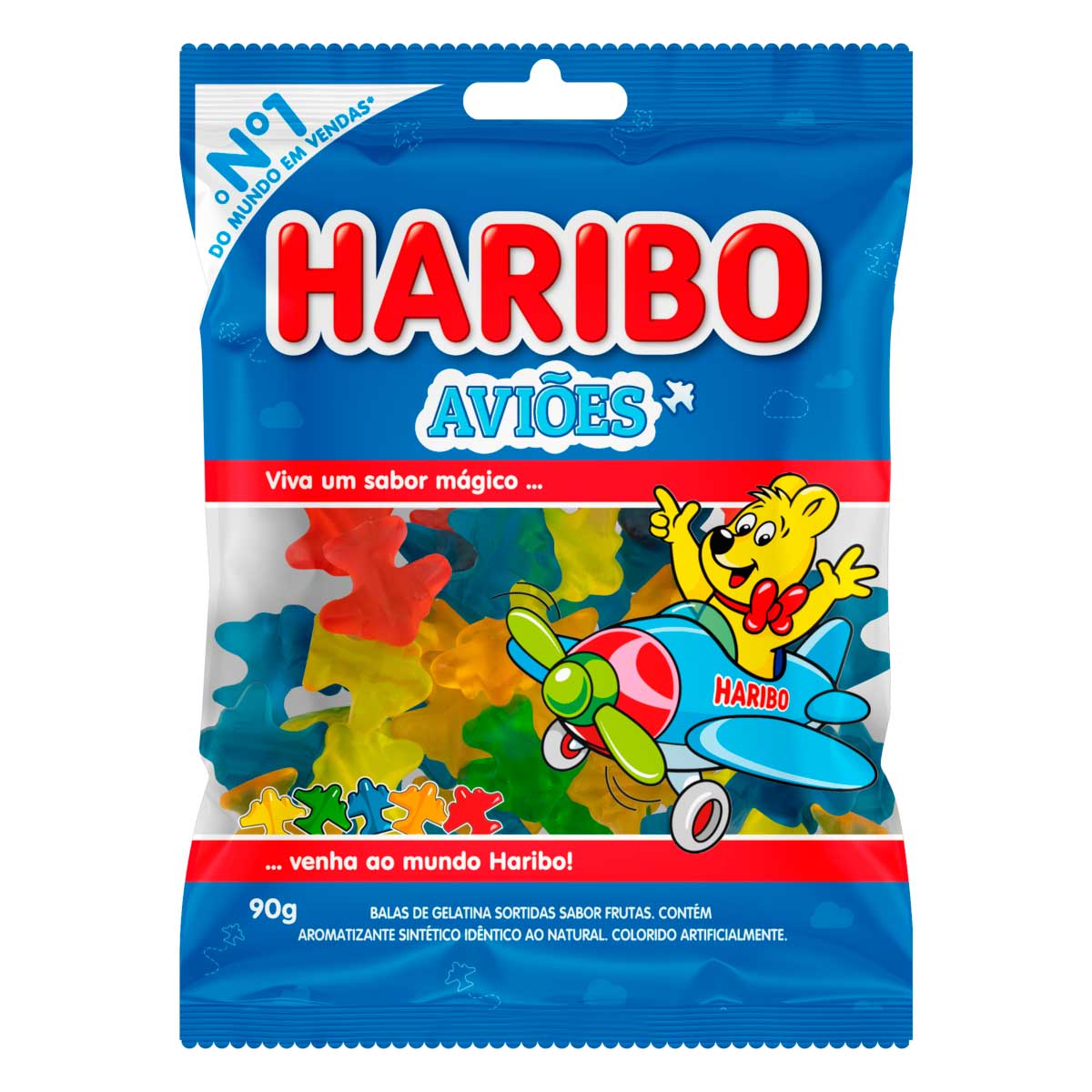 Bala de Gelatina Haribo Aviões 90 g