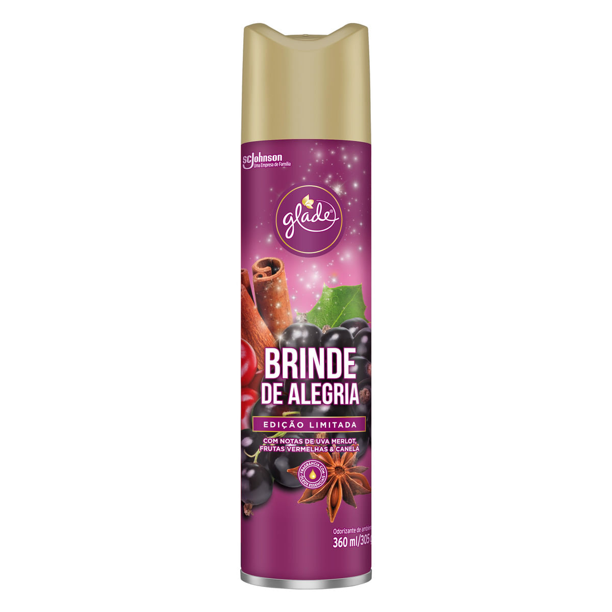 Desodorizador Glade Aerossol Brinde Alegria Ed. Ltda 360 ml