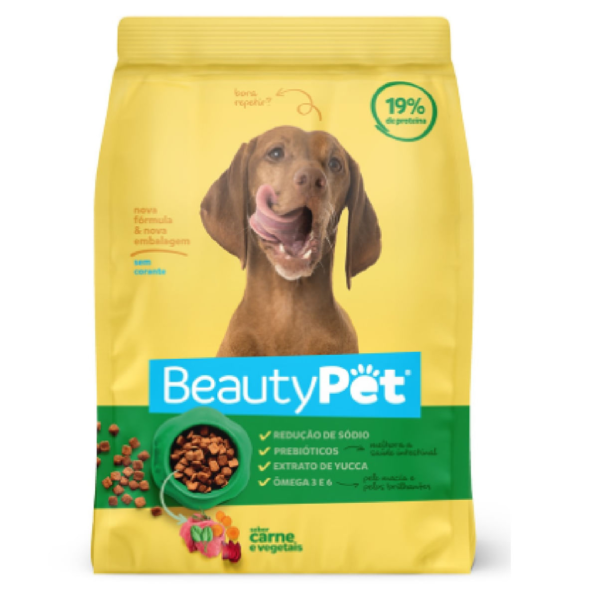 Ração para Cães Adultos Raças Pequenas e Médias Beauty Pet Carne e Vegetais 6 Kg