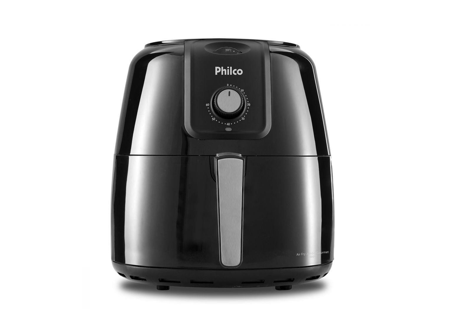 Fritadeira Elétrica Sem Óleo - Air Fryer Philco Gourmet PFR13P 8L Preta com Timer 127v