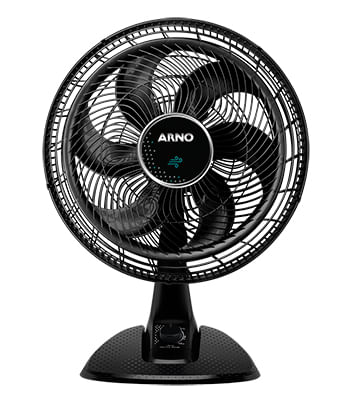 Ventilador de Mesa Arno Ultra Silence Force Desmontável VD40 40cm 6 Pás 3 Velocidades Preto 220V