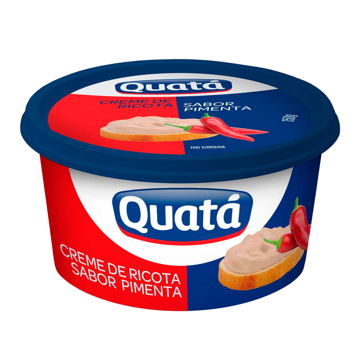 Creme De Ricota Sabor Pimenta Quata 150g