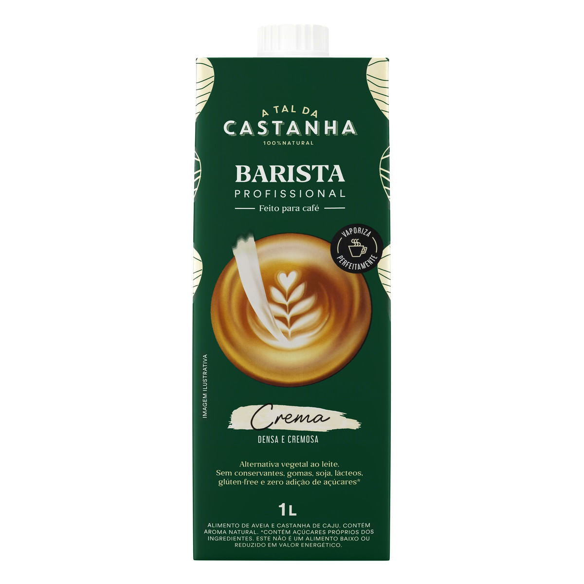 Bebida à Base de Castanha-de-Caju e Aveia A Tal da Castanha Barista Profissional 1 L