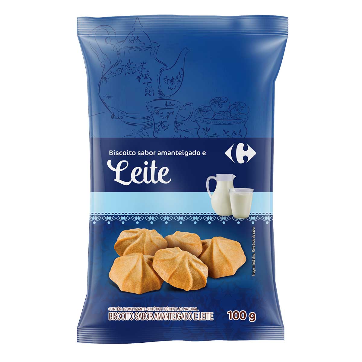 Biscoito Amanteigado ao Leite Carrefour 100 g