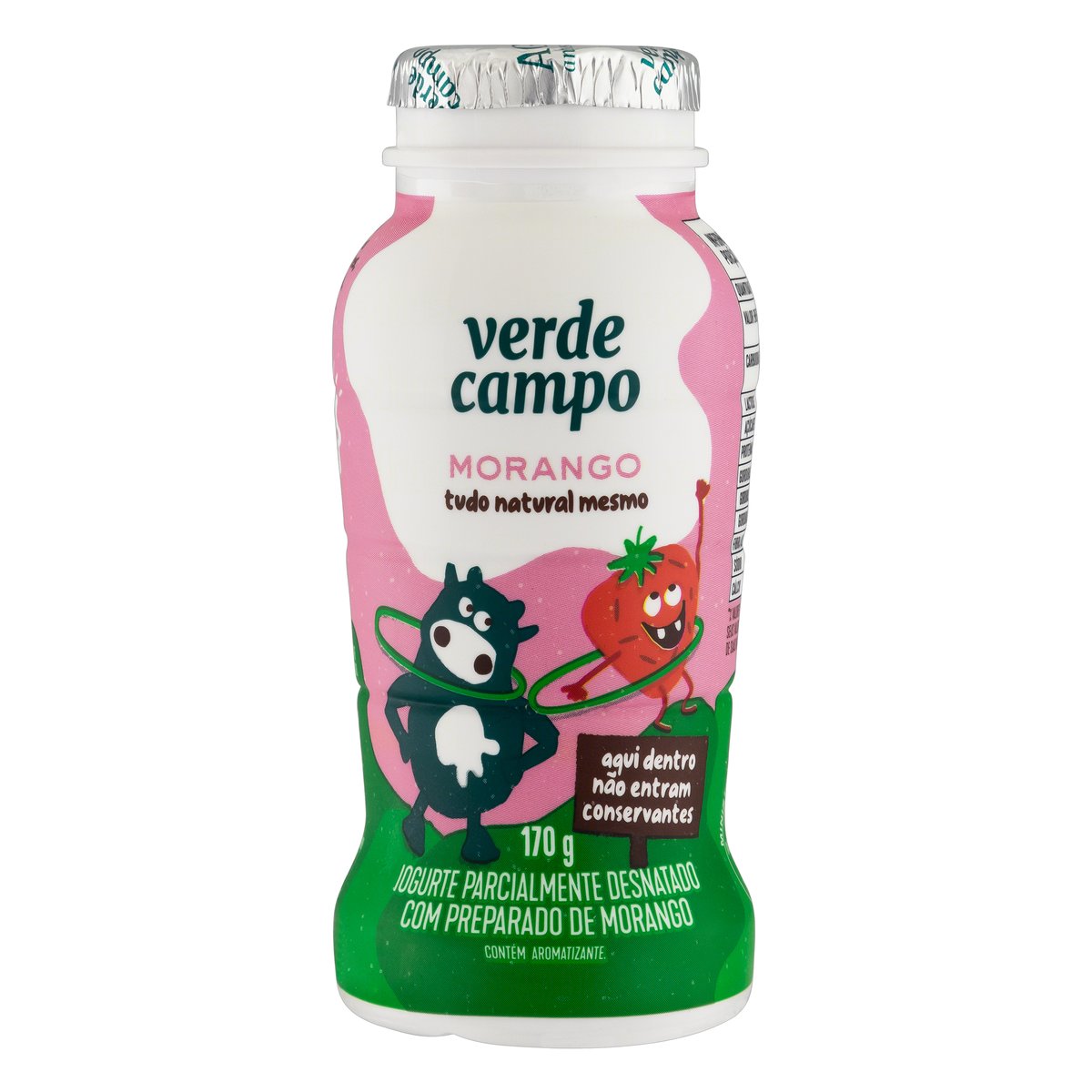 Iogurte Semi Desnatado Verde Campo Kids Morango 170 g