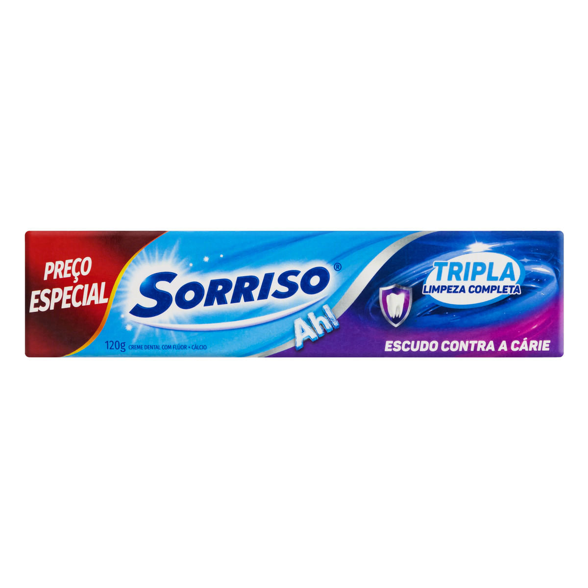 Creme Dental Sorriso Tripla Limpeza Completa Caixa 120g