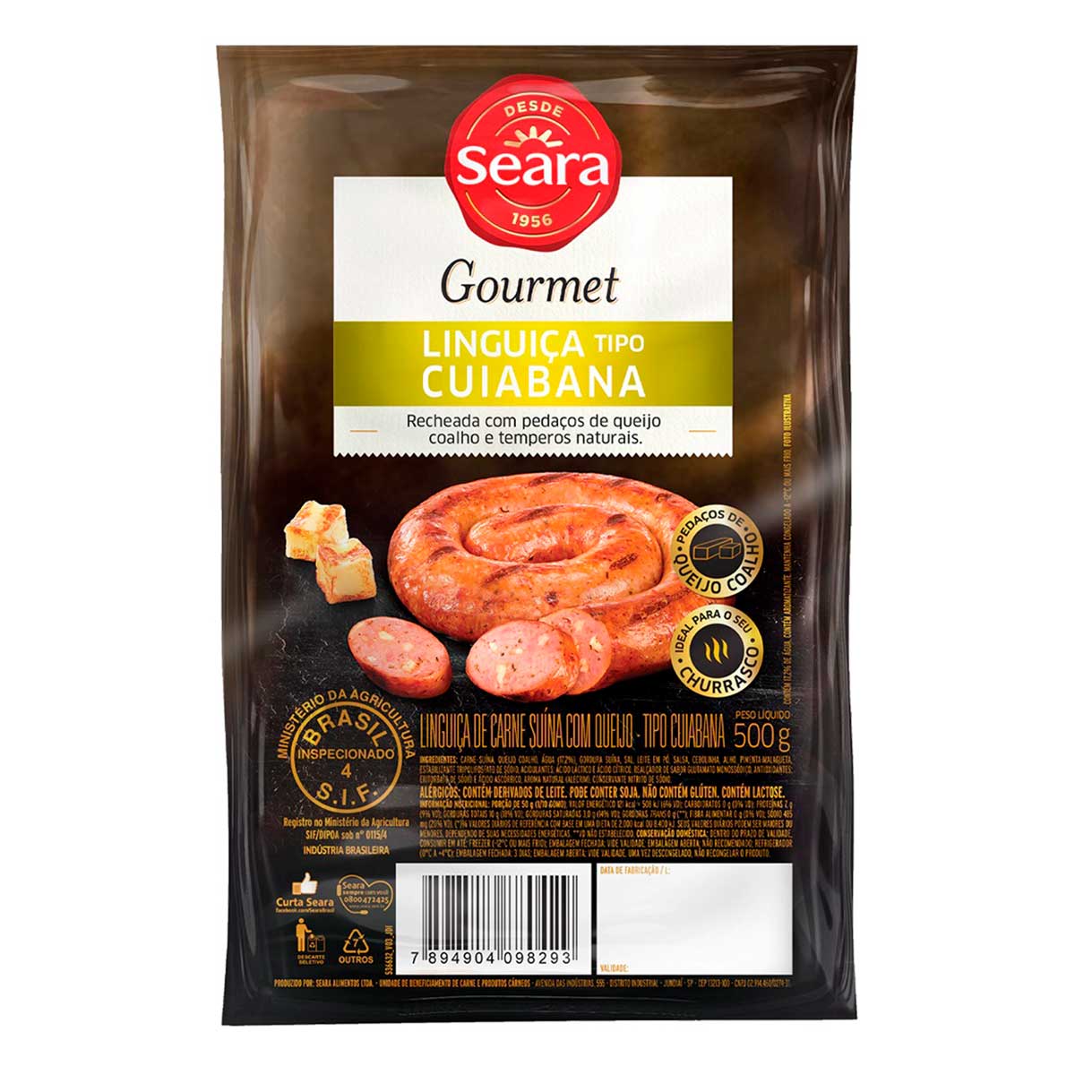 Linguiça Cuiabana Seara Gourmet 500 g