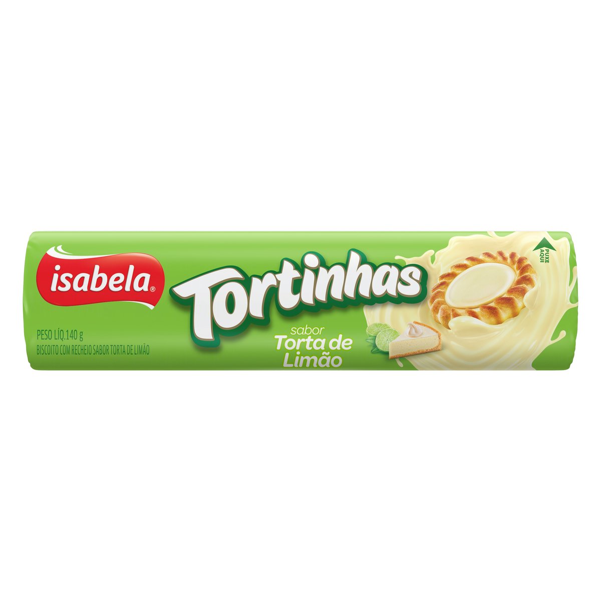 Biscoito Recheio Torta de Limão Isabela Tortinhas 140 g