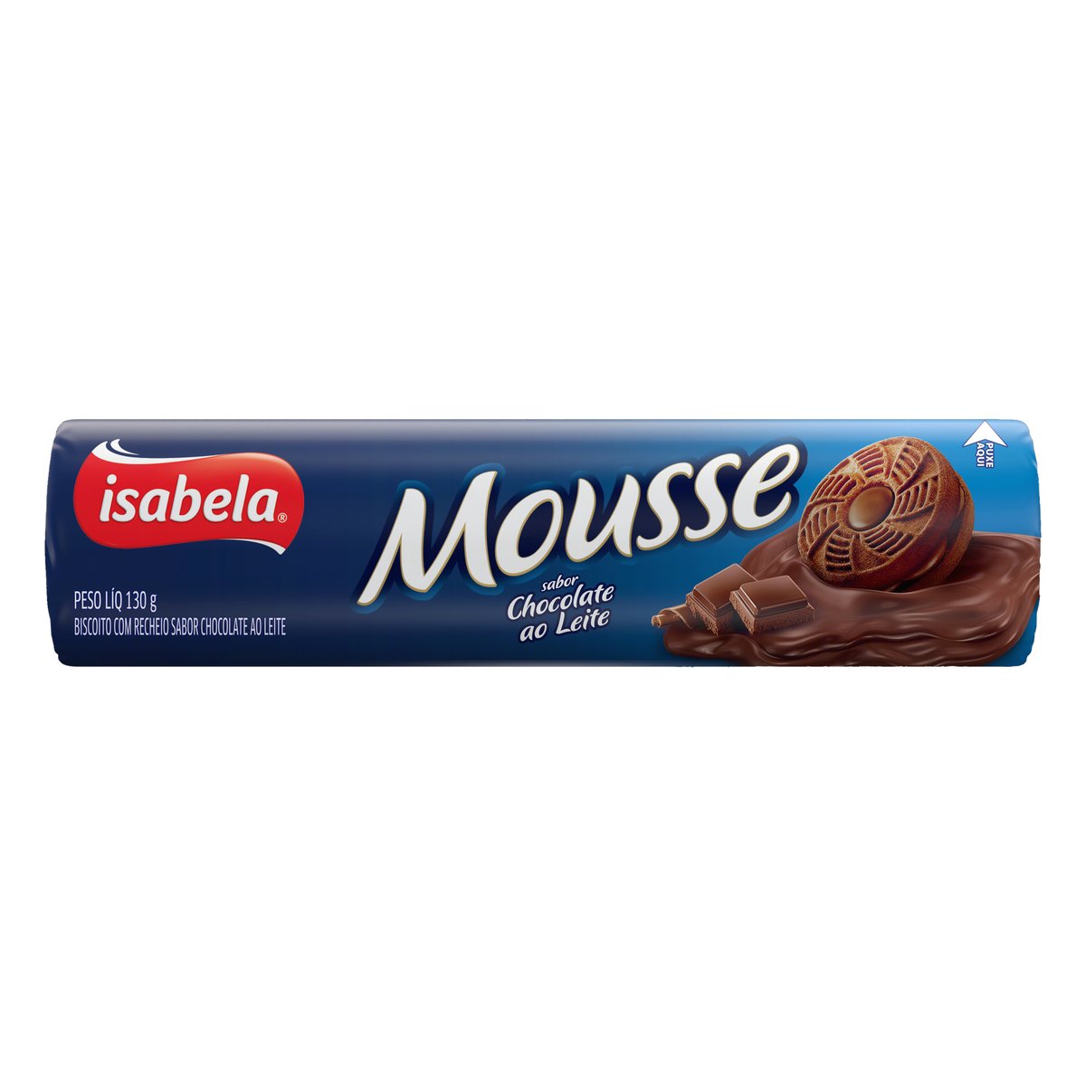 Biscoito Recheio Chocolate ao Leite Isabela Mousse 130 g