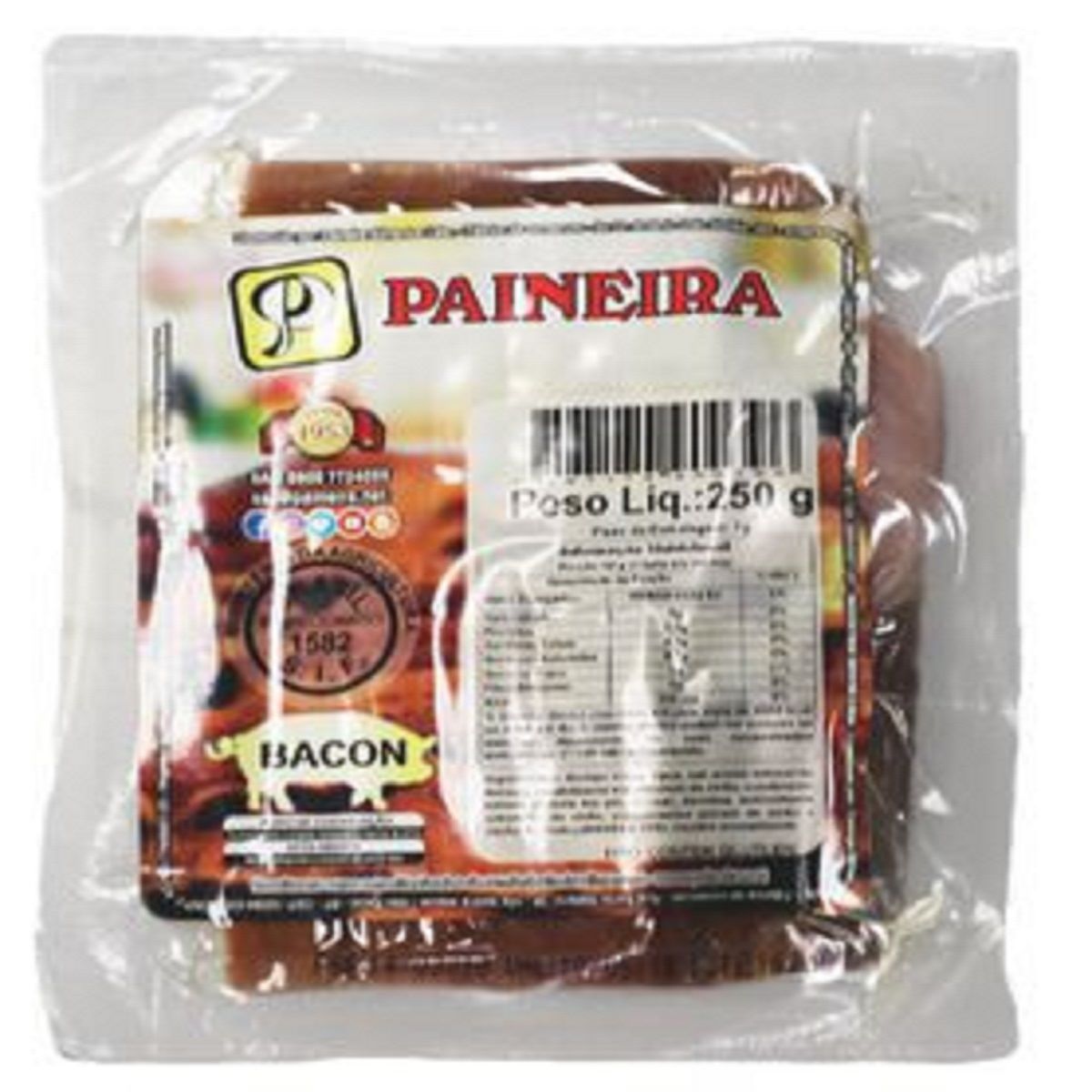 Bacon Defumado Pedaço Resfriado Paineira 250 g