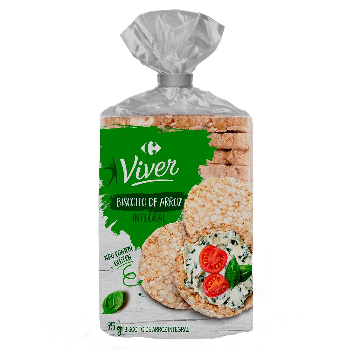 Biscoito de Arroz Integral Carrefour Viver 95 g