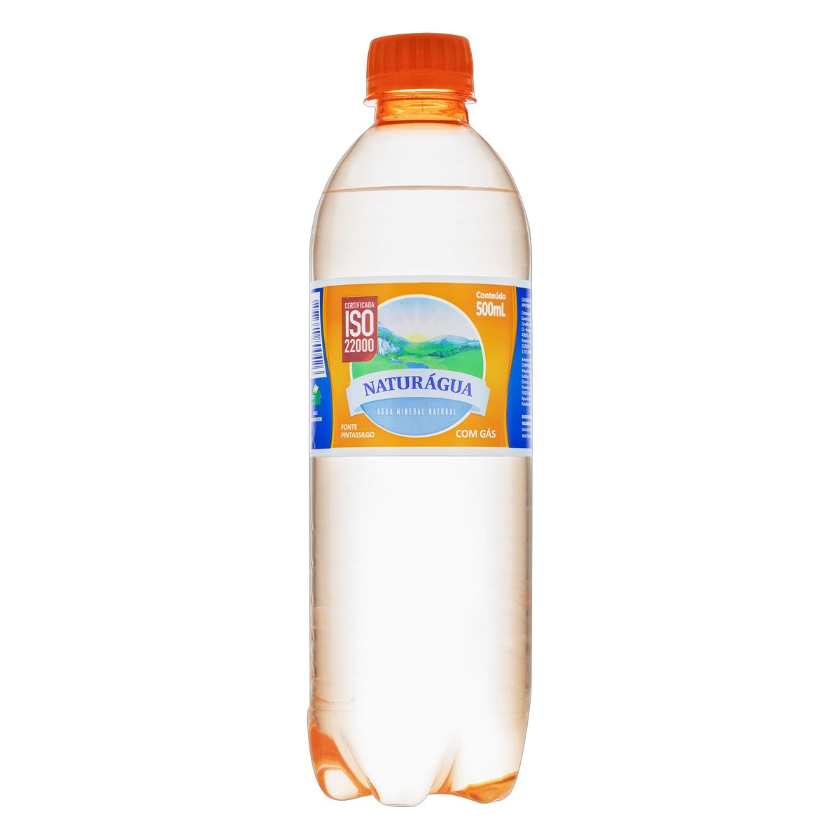 Água Mineral Natural com Gás Naturágua Garrafa 500 ml