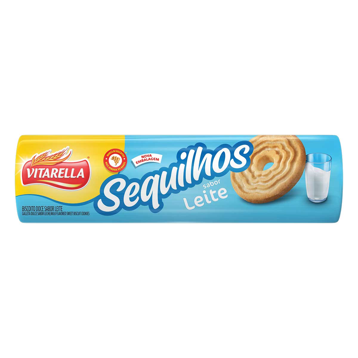 Biscoito Sequilho Leite Vitarella Pacote 89 g