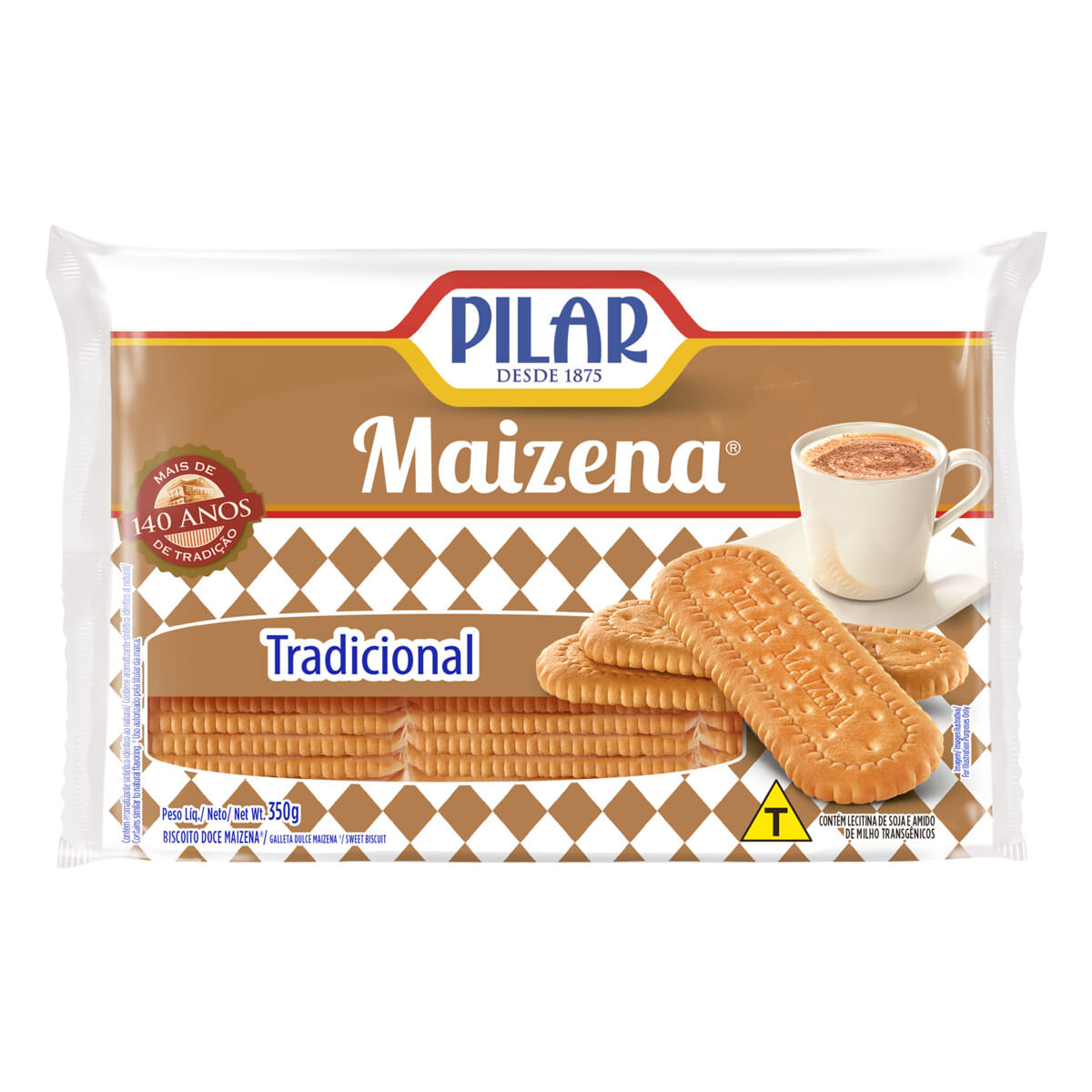 Biscoito Maizena Tradicional Pilar 350 g