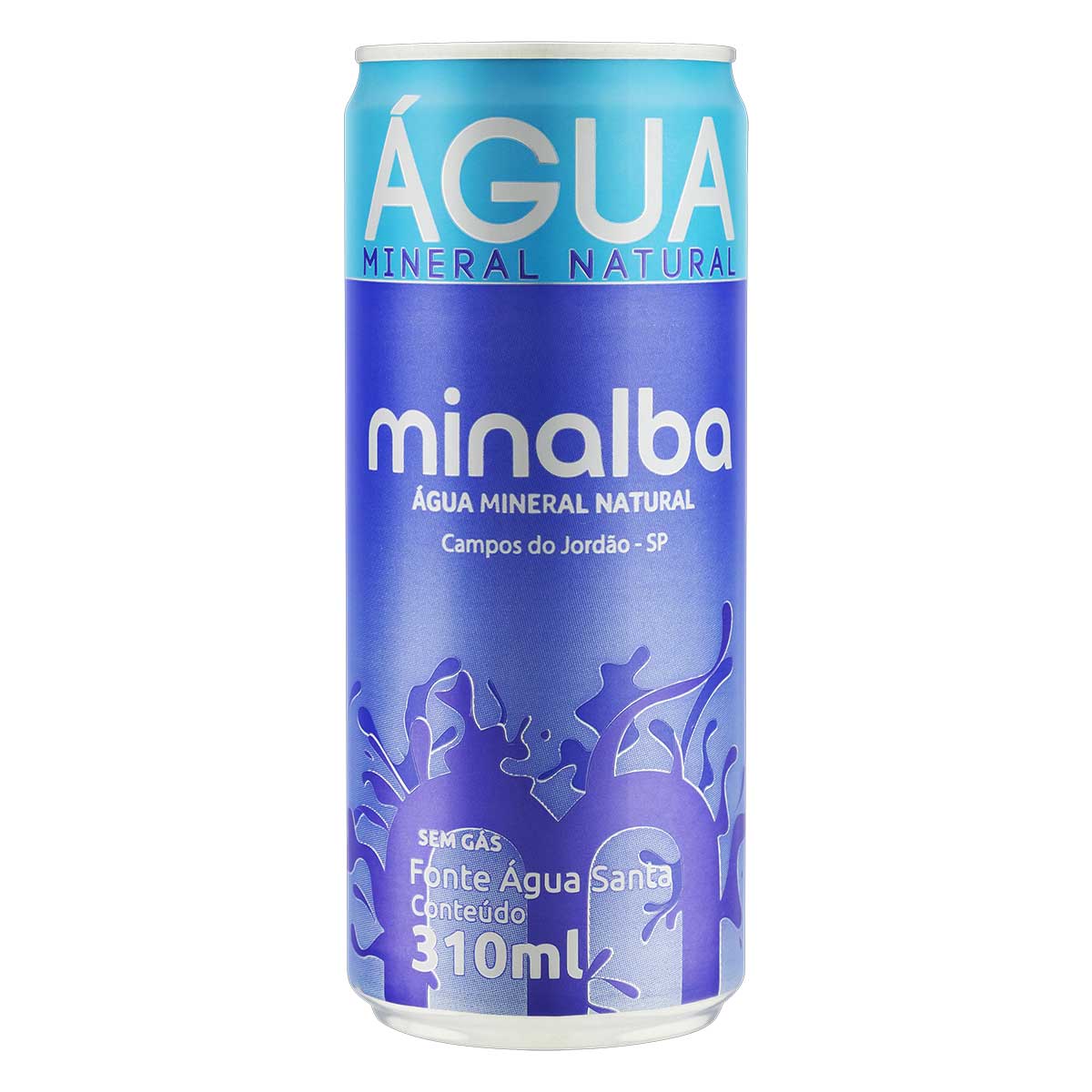 Água Mineral Natural sem Gás Minalba Lata 310 ml