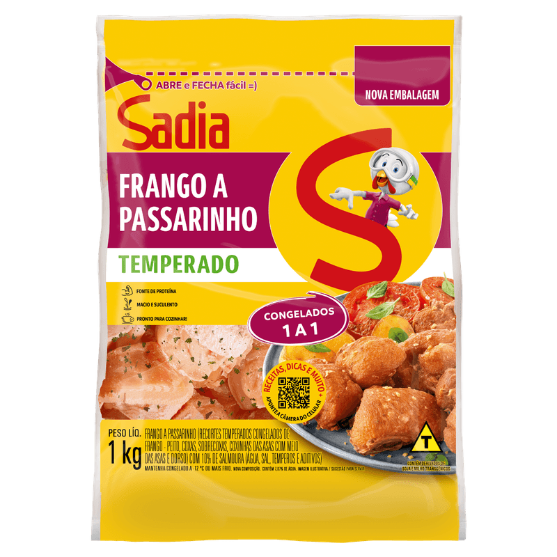 Frango a Passarinho Temperado Sadia 1 Kg