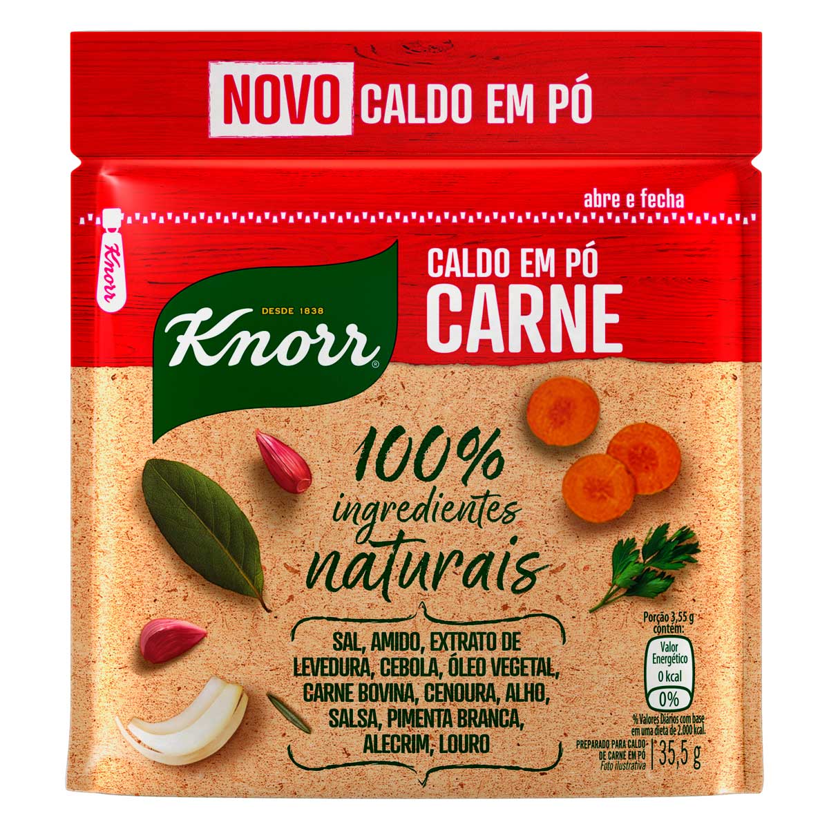 Preparado para Caldo em Pó de Carne Knorr Pouch 35,5g