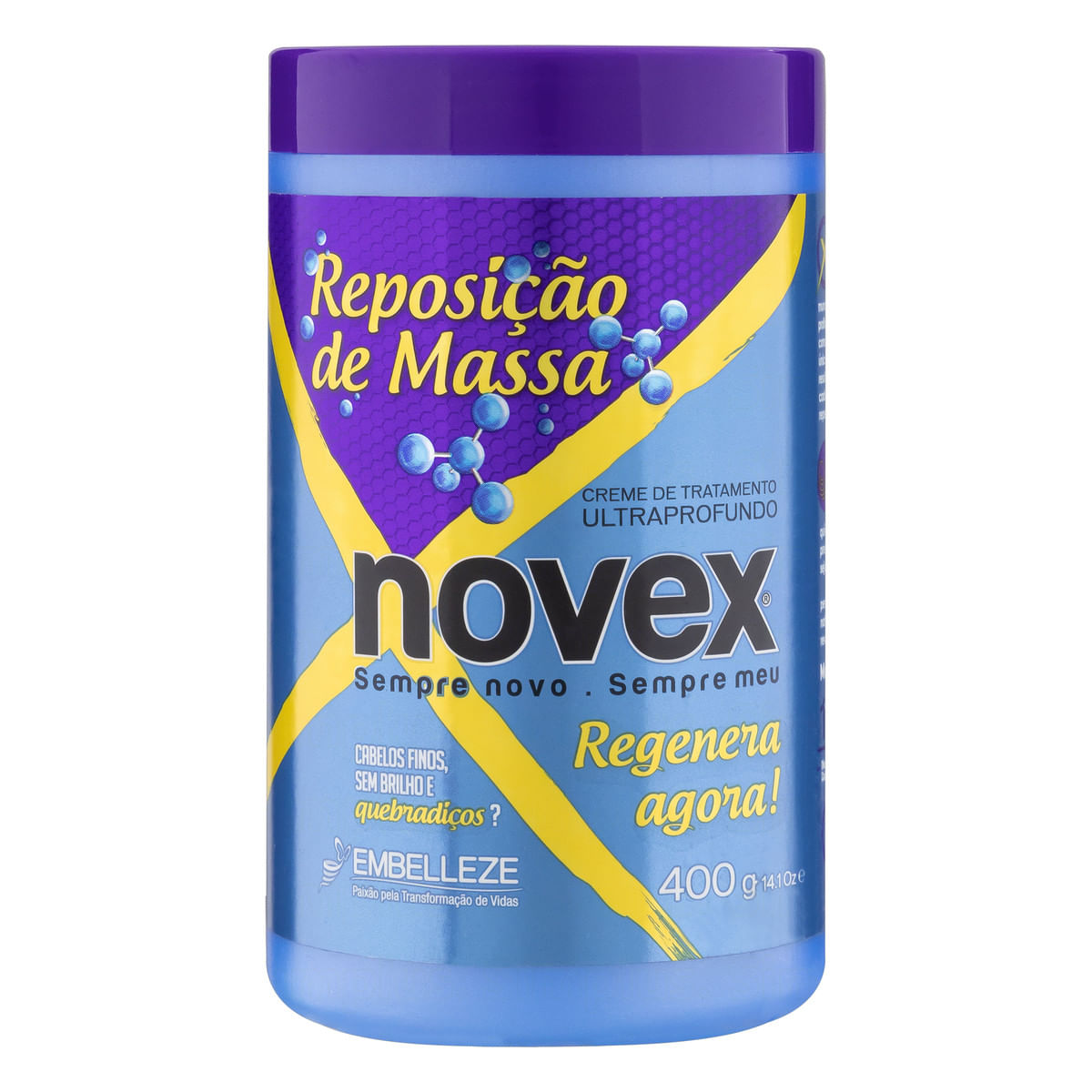 Creme de Tratamento Ultraprofundo Novex Reposição de Massa 400 g