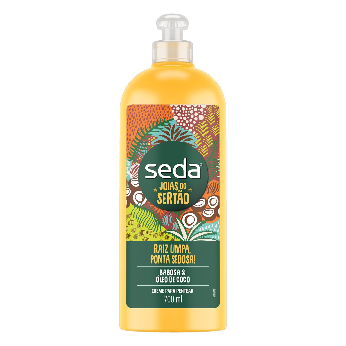 Creme para Pentear Seda Joias do Sertão com Babosa &amp; Óleo de Coco 700 ml