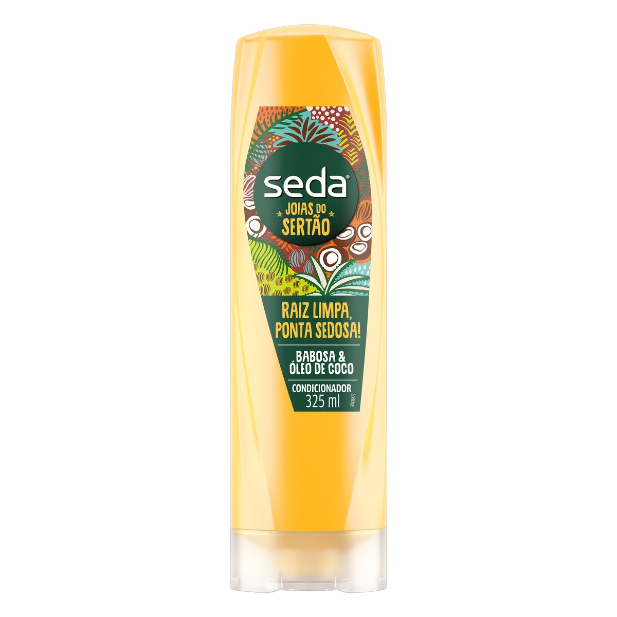 Condicionador Babosa &amp; Óleo de Coco Seda Joias do Sertão Frasco 325ml