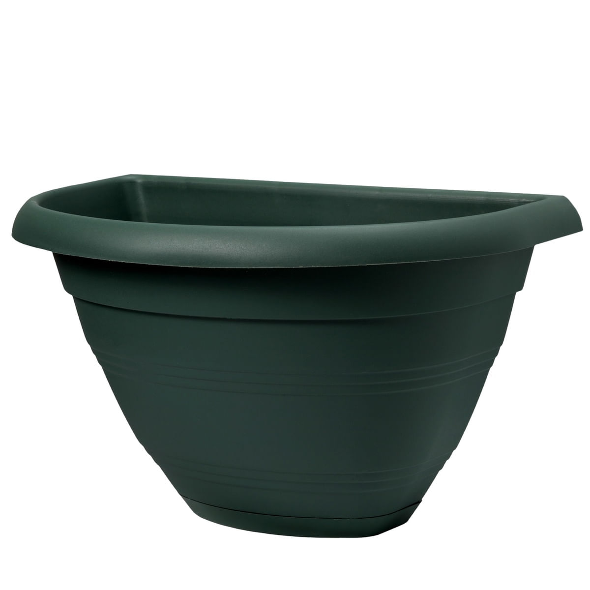 Vaso Parede com Prato Porto West Garden 30 cm Verde Militar