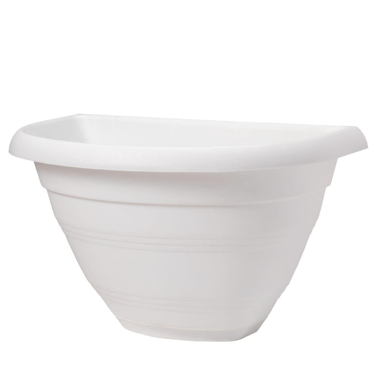 Vaso Parede com Prato Porto West Garden 30 cm Branco