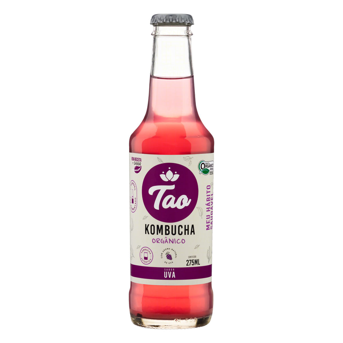 Kombucha Orgânico Tao Uva 275 ml