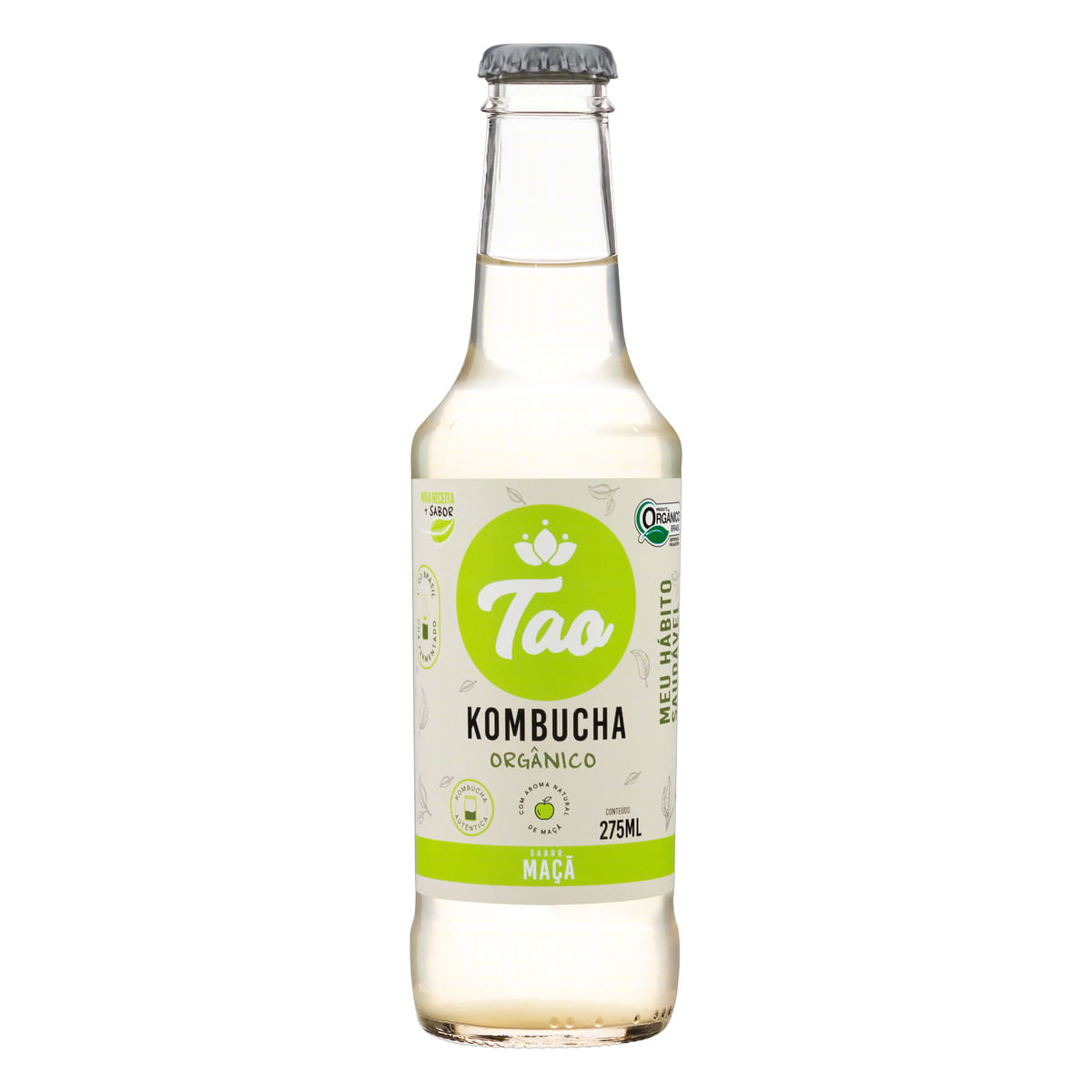 Kombucha Orgânico Tao Maça 275 ml