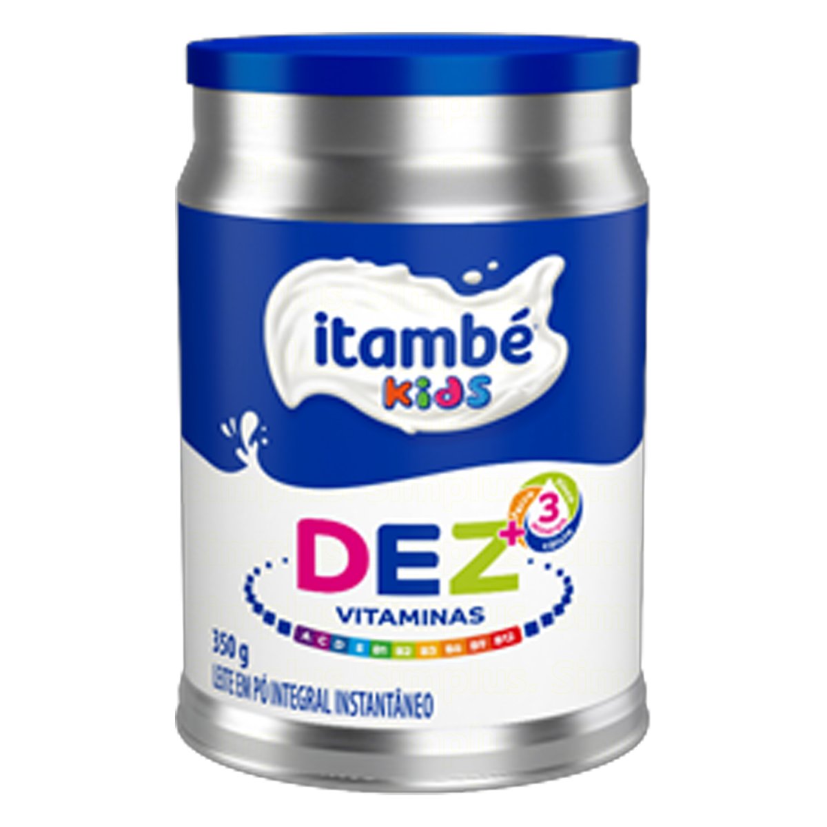 Leite em Pó Instantâneo Integral Itambé Kids Dez Vitaminas Lata 350 g