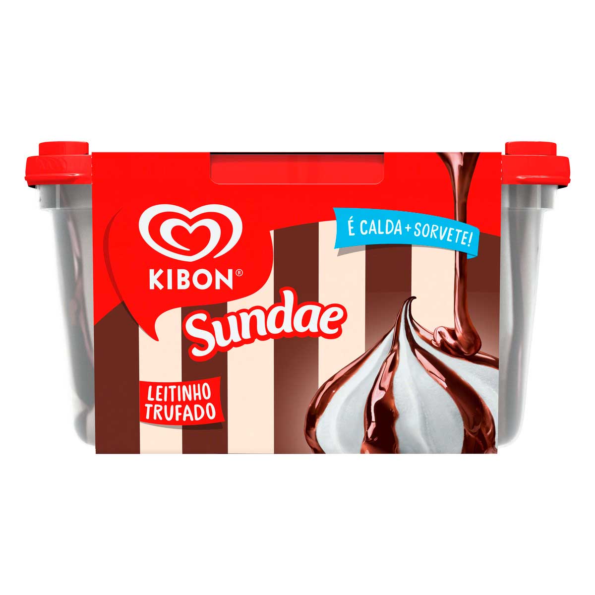 Sorvete Sundae Leitinho Trufado Kibon Pote 1,4 L