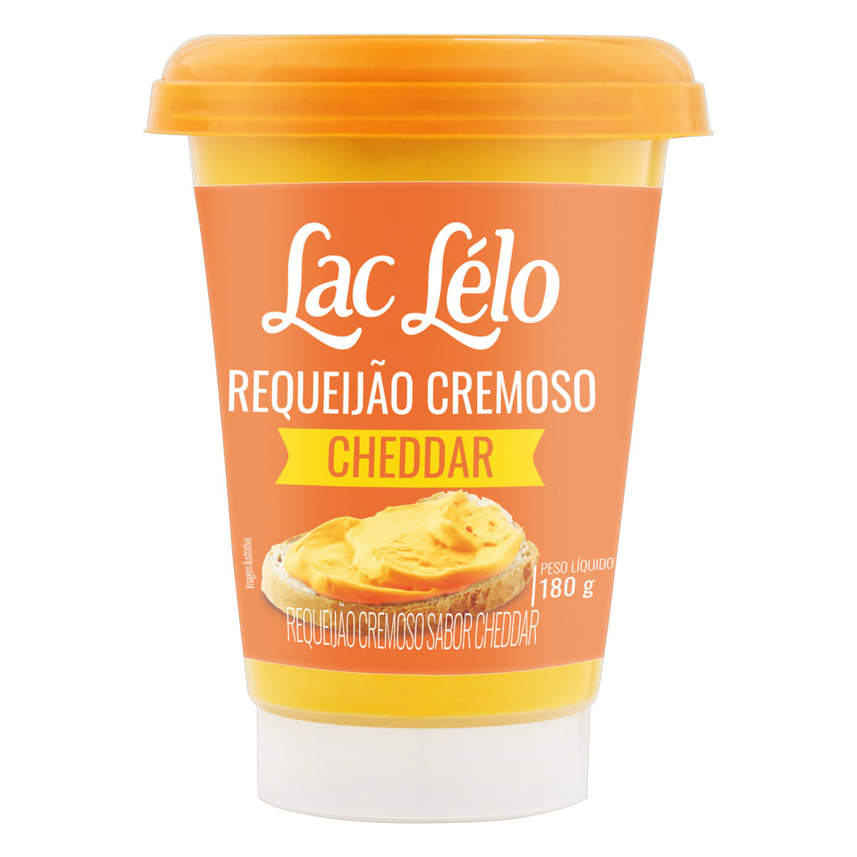 Requeijão Cremoso Cheddar Lac Lélo Copo 180 g