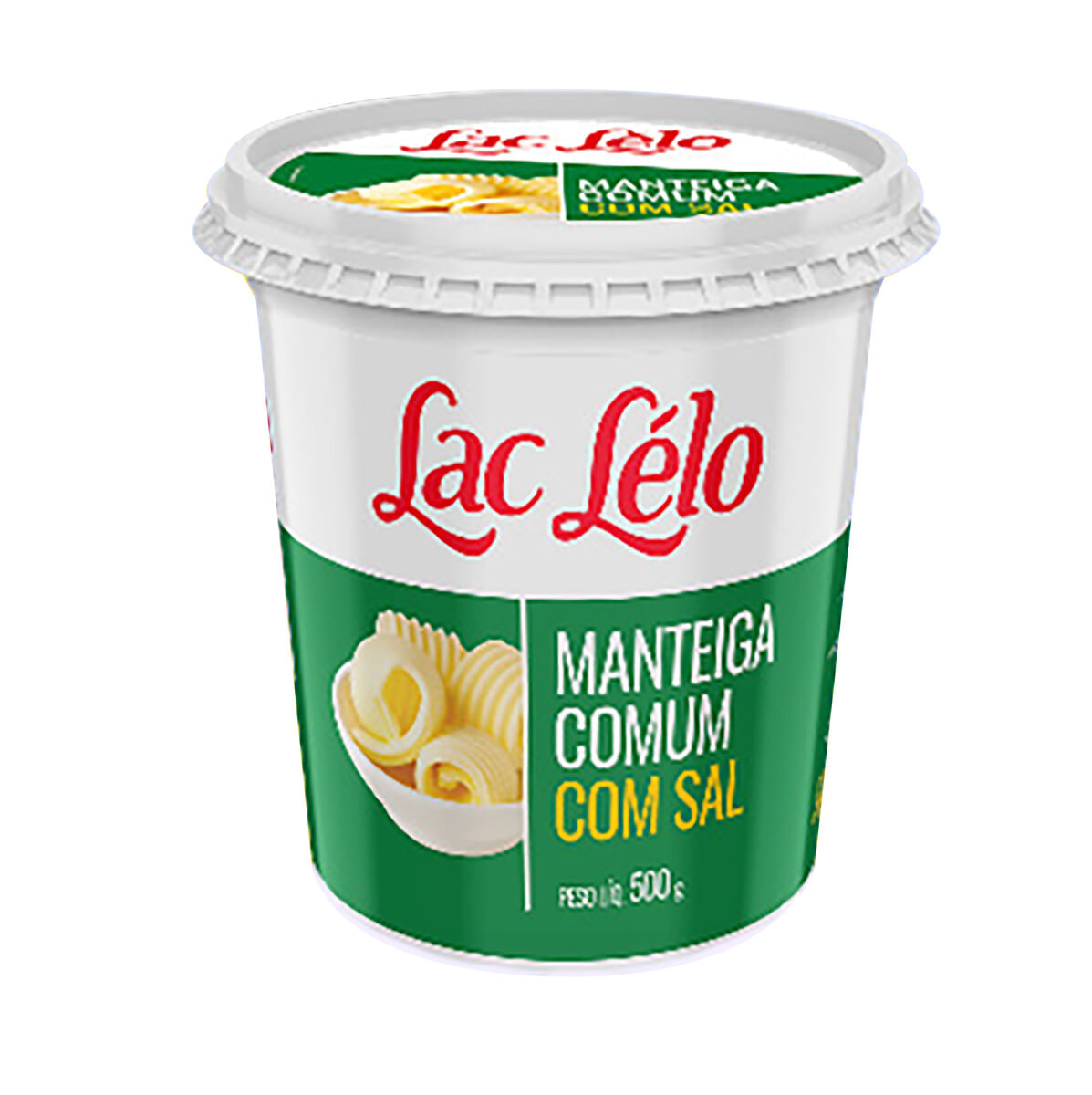 Manteiga Tradicional com Sal Lac Lélo Pote 500 g